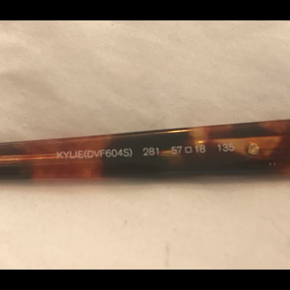 Diane Von Furstenberg DVF 604S KYLIE Sunglasses Shimmer Tokyo Tortoise - Picture 7 of 9